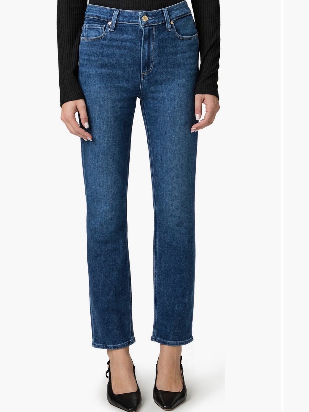 PAIGE Cindy Straight-Leg Jeans